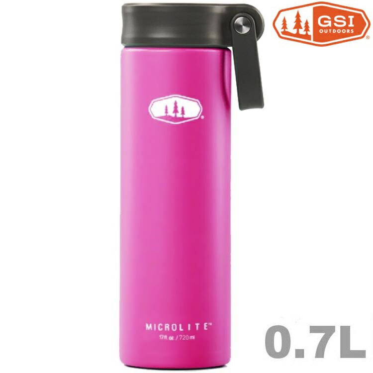 GSI 輕量不銹鋼真空保溫瓶 MicroLite 720 Twist 0.72L 67148 桃紅