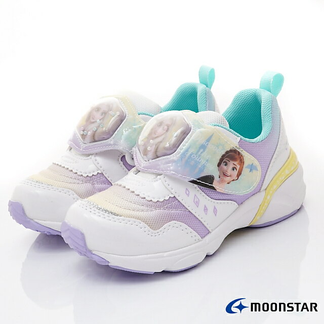 日本月星Moonstar機能童鞋冰雪聯名運動鞋DNC13278白紫(中小童)