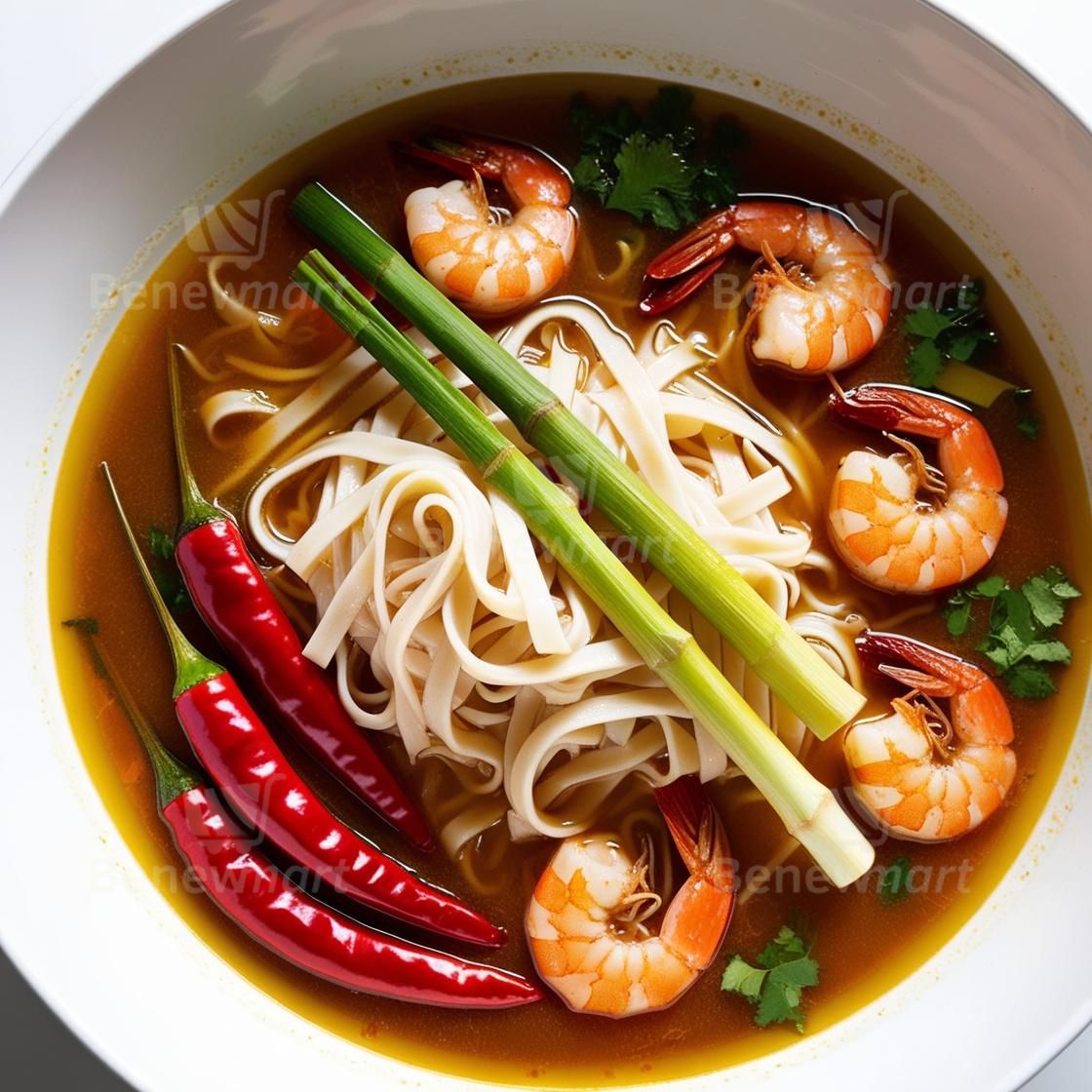 酸辣冬蔭功湯米條(米米糆200克/包、湯包180公克/包,約380公克) 《大欣亨》B303048