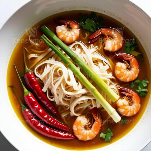 酸辣冬蔭功湯米條(米米糆200克/包、湯包180公克/包,約380公克) 《大欣亨》B303048 0