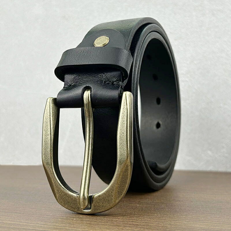 現貨+預購 100%真皮皮帶男牛皮腰帶商務皮帶手工皮帶休閒男襯衫牛仔西裝褲-休閒牛仔4色74jq41【獨家進口】【米蘭精品】