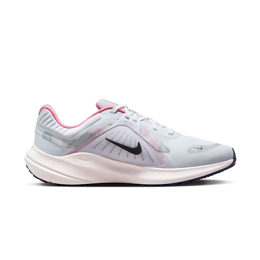 NIKE】Nike Quest 5 Premium 慢跑鞋運動鞋印花灰粉女鞋-FB6944100