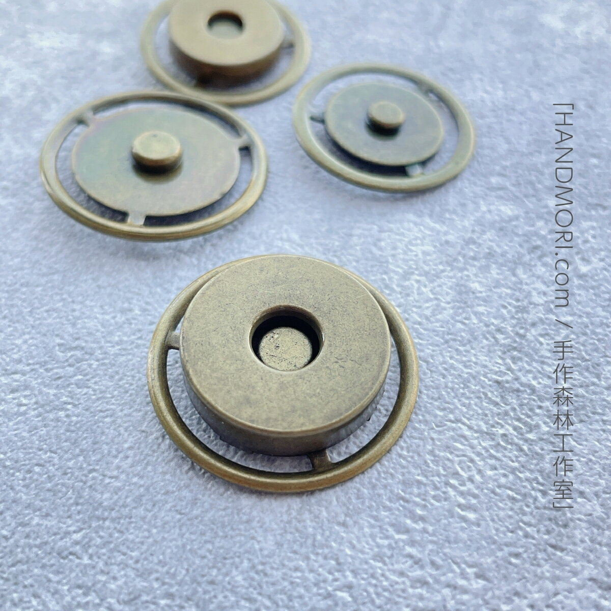 手作森林 台灣製【手縫車輪磁扣】14mm/18mm 圓型 磁鐵暗扣 大衣 外套 包包五金