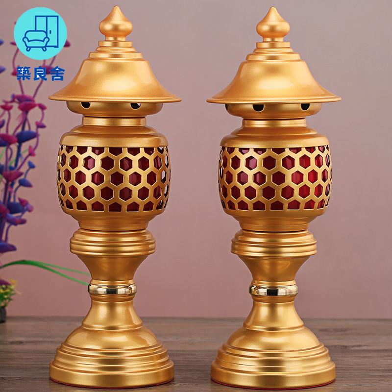 工廠直銷 蓮花燈 供燈 佛燈 長明燈 公媽燈 神桌燈 佛燈佛前供燈家用一對插電led蓮花燈觀音長明燈佛堂神臺供佛燈特惠/全館免運 特價出 開立發票 售後保障z211