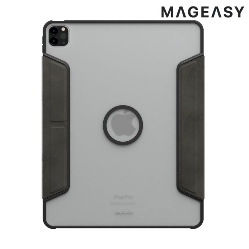 MAGEASY Apple iPad Pro 12.9 (2018~2022) Vivaz+M 多角度支架透明保護套 平板皮套 可站立 翻蓋 側翻