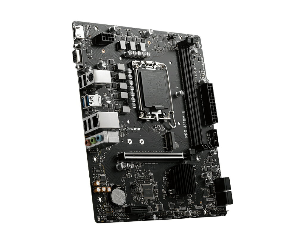 MSI 微星 PRO H610M-E DDR5 1700腳位 M-ATX 主機板 3