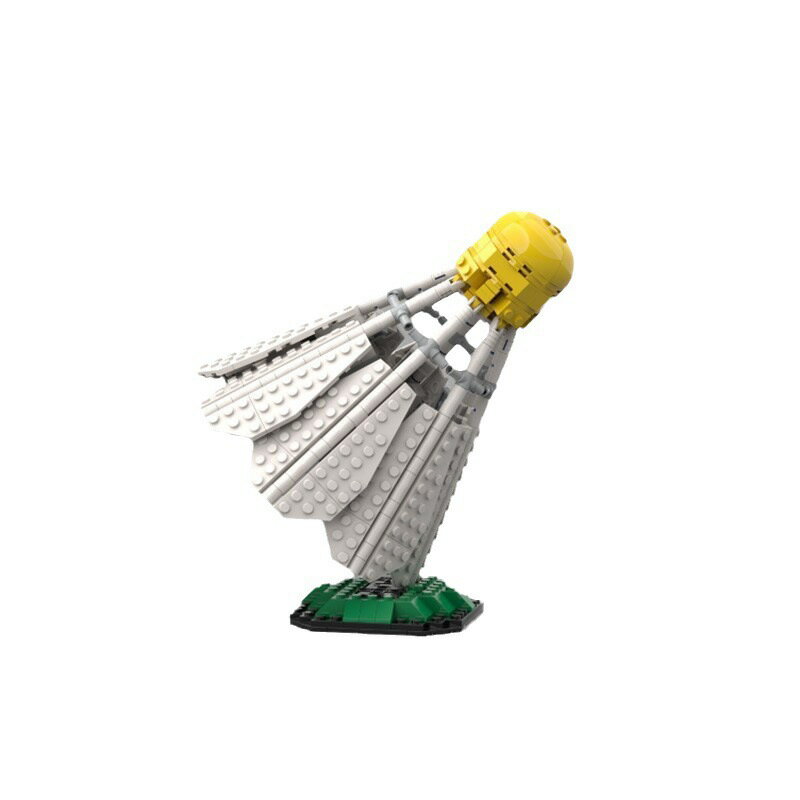 積木佳磚玩具MOC118885毽子羽毛球小顆粒益智