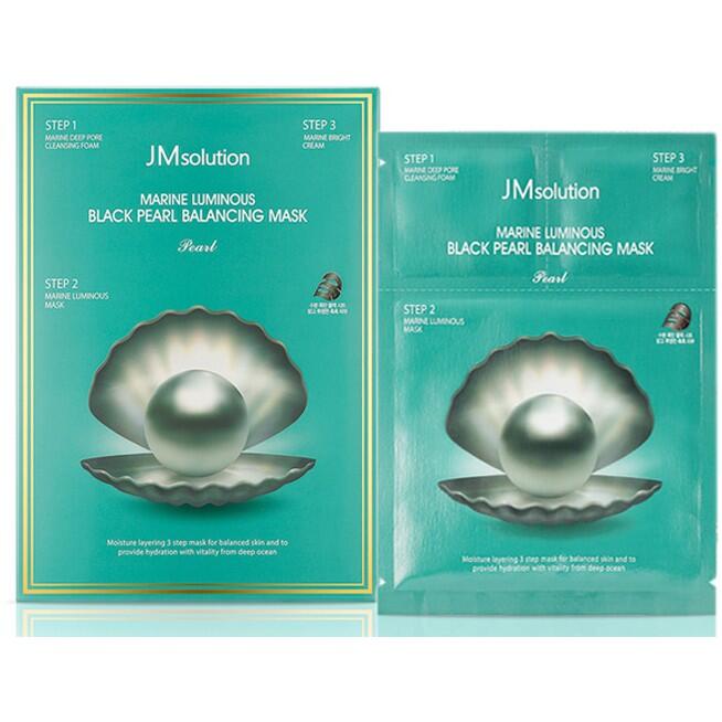 韓國 JMsolution 海洋黑珍珠平衡三步曲面膜(10片入) 『Marc Jacobs旗艦店』D544048
