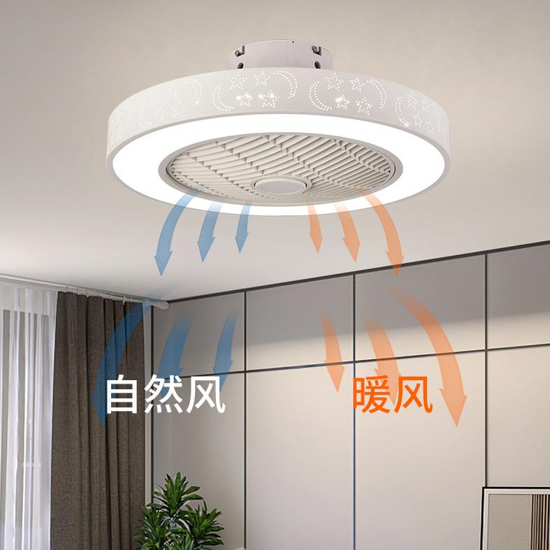 【臺灣公司 超低價】110V出口臺灣加熱吸頂風扇燈家用冷暖兩用電扇燈臥室帶導風輪電扇