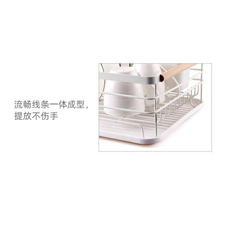 鐵藝廚房用品 日式碗架單層瀝水架多功能置物架碗盤收納架 1