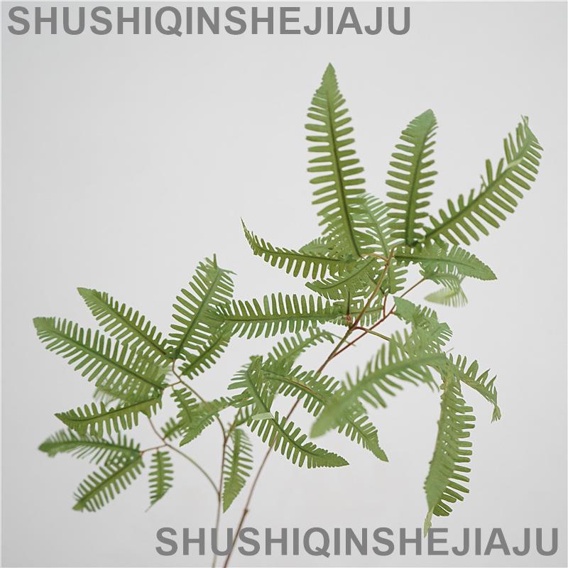 滿280元出貨 仿真花 假花 可開發票 自然模擬綠植葉子大枝芒蕨葉家居裝飾植物落地插花擺件植物墻配材