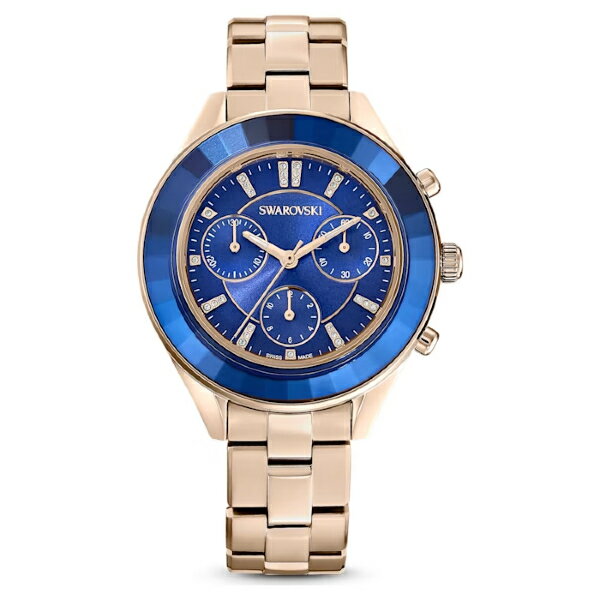 SWAROVSKI 施華洛世奇 Octea Lux Sport 藍眼淚計時手錶 37mm 5632481｜樂天全館特惠中★指定刷卡回饋10%