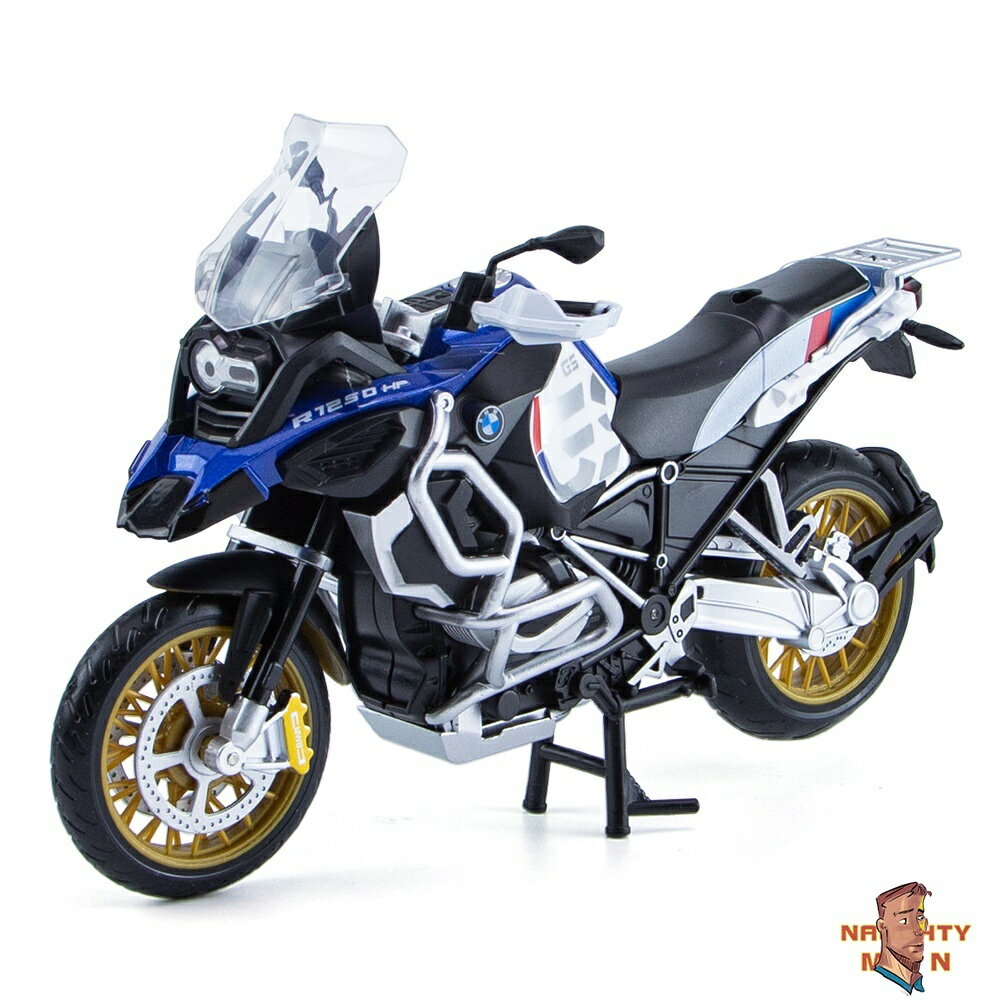 1:12寶馬BMW R1250GS模型車合金機車遙控車遙控車機車聲光避震擺件