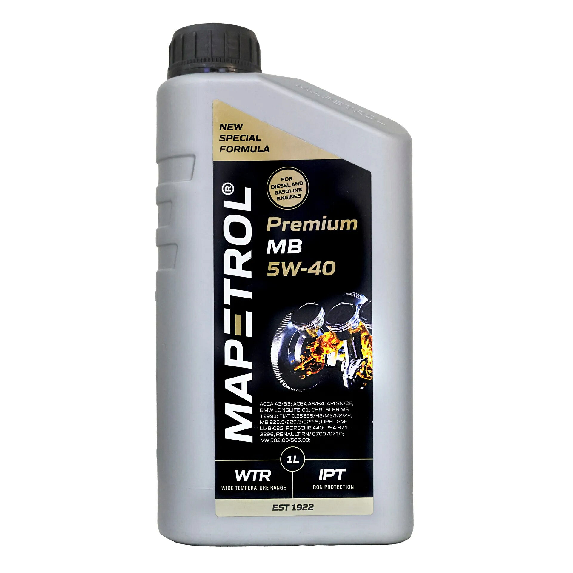 MAPETROL PREMIUM MB 5W40 全合成機油