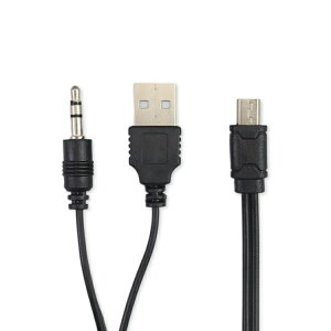 【超取免運】Mini USB 二合一音源線 適用 喇叭線 音響音箱線 音頻線 AUX充電線