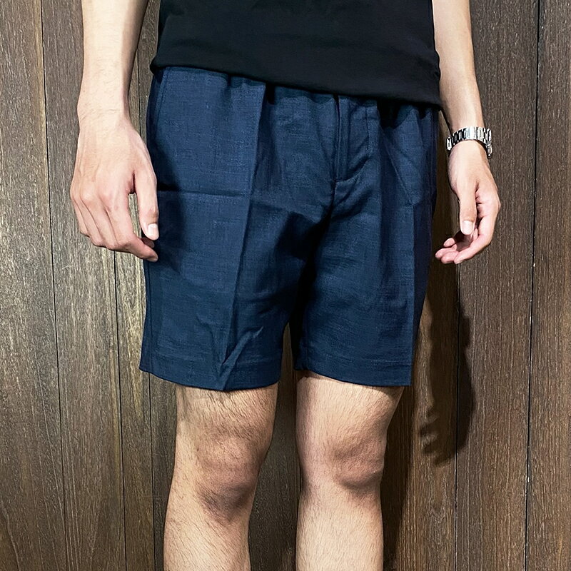美國百分百【全新真品】Perry Ellis 短褲 棉質 綁繩 休閒褲 男款 素面 深藍 CW17 | 美國百分百直營店 | 樂天市場Rakuten