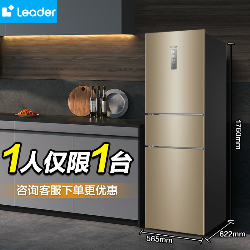 【臺灣公司 可開發票】海爾統帥218L電冰箱風冷無霜家用雙開門小型三門多門租房中型兩門