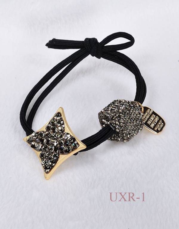 現貨專區｜x黑鑽方塊髮圈(uxr1)｜送禮精選店家★Reyna jewelry 女王飾品