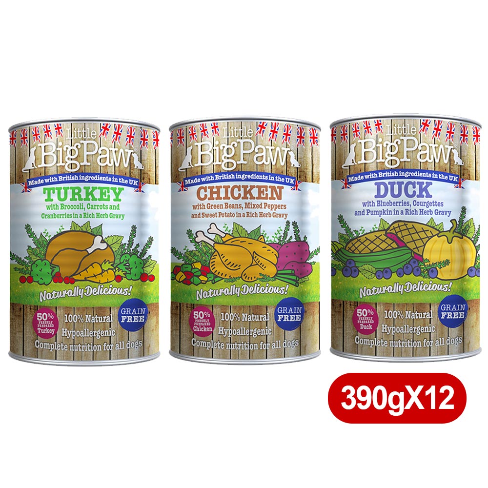 英國無穀狗主食罐頭*12罐