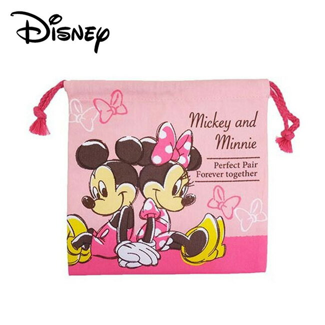 【日本正版】米奇 米妮 Mickey 束口袋 收納袋 抽繩束口袋 迪士尼 Disney - 047130