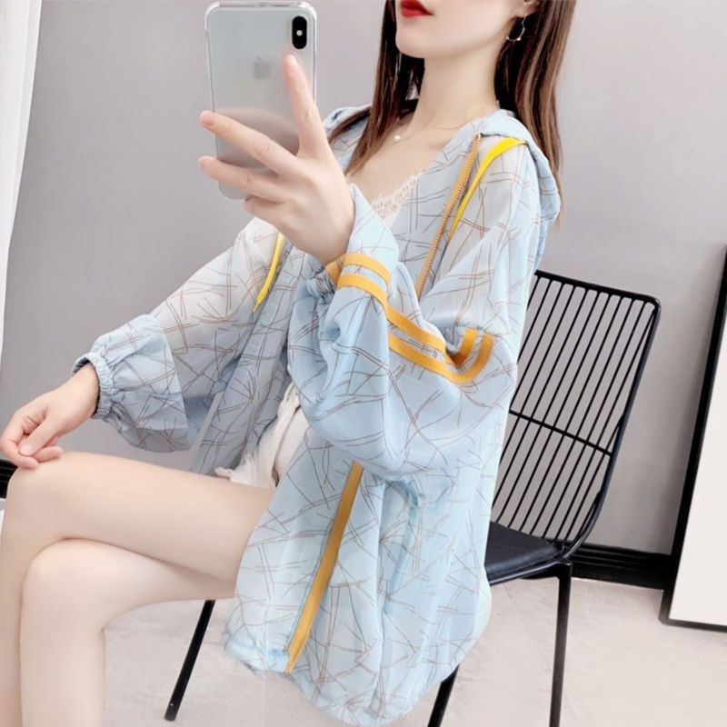 連帽防曬衫外套女寬松百搭洋氣上衣服胖mm大碼潮時尚百搭夏季薄款【倪醬】