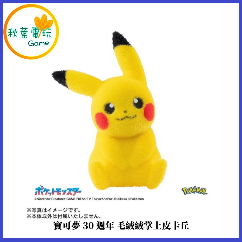 ●秋葉電玩●預購 寶可夢30週年 毛絨絨掌上皮卡丘 26年6月至12月年底預計 0