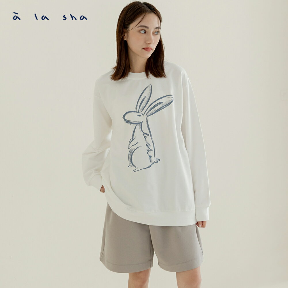 a la sha  x 男女適穿 兔子長袖衛衣