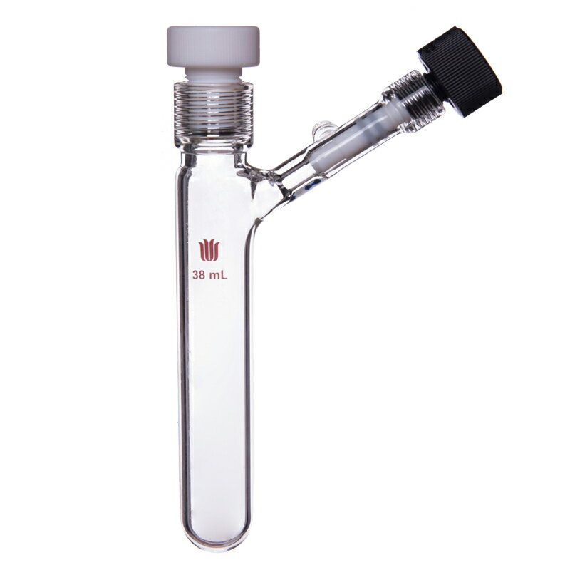 《SYNTHWARE》厚壁耐真空反應瓶 具內螺紋高真空活栓 Tube, Pressure Vessel, Heavy Wall, with Side Port