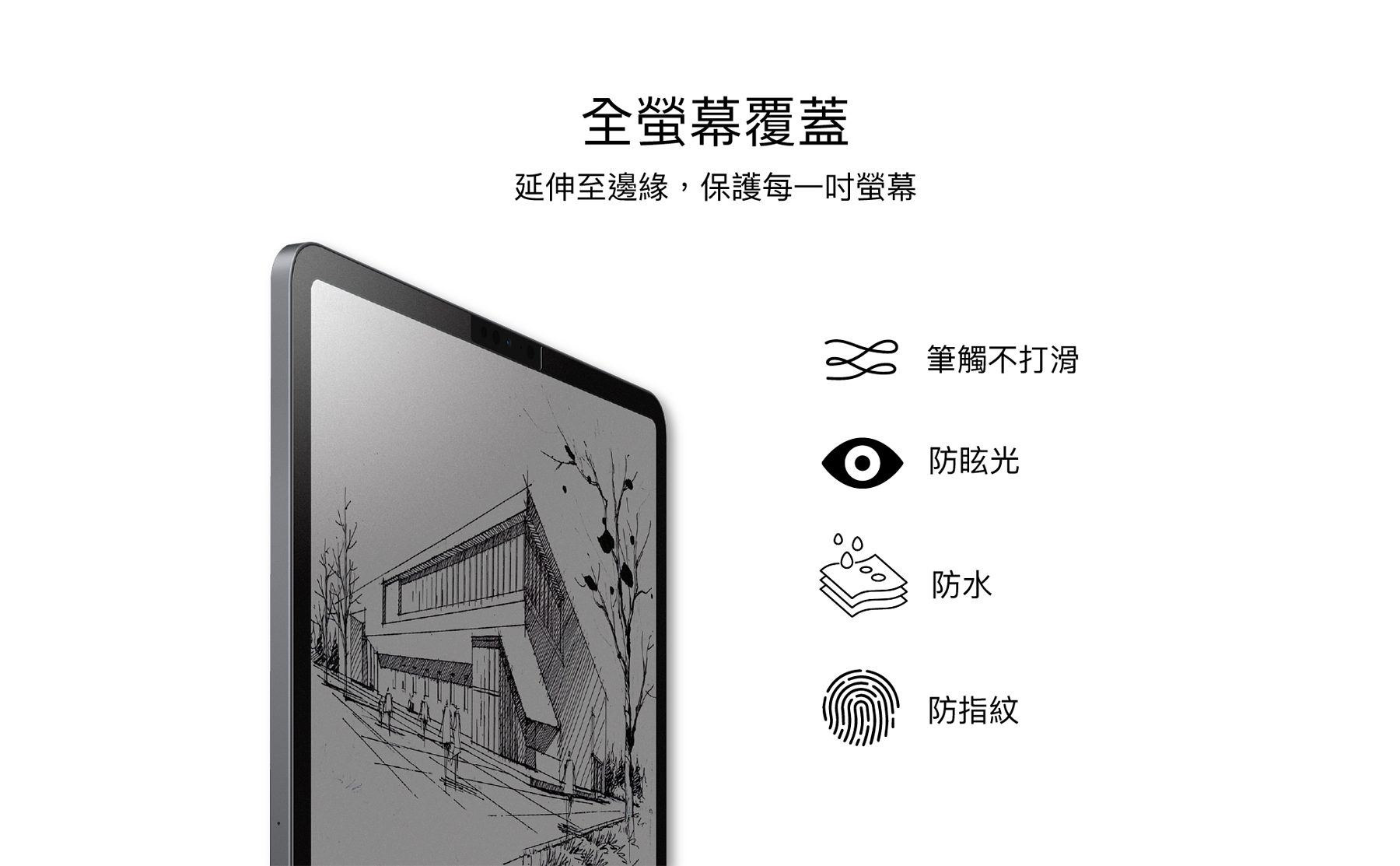 SwitchEasy PaperLike 2代 類紙膜 肯特紙 手寫膜 保護貼 適用於iPad Pro Air mini 1