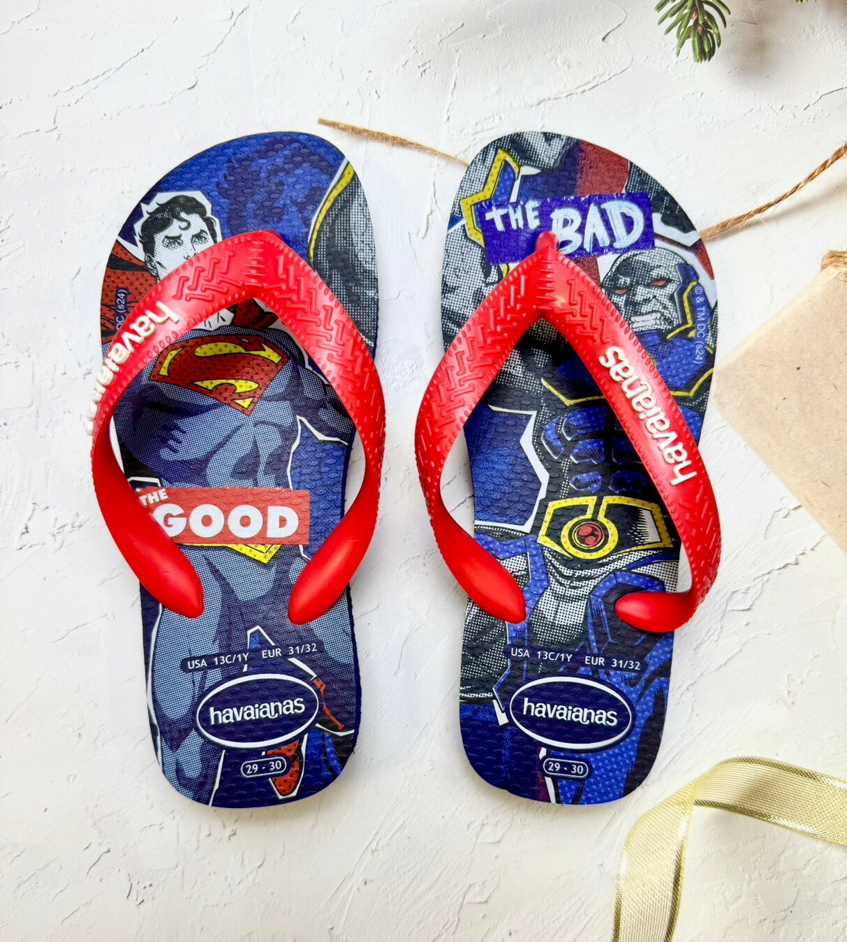havaianas 哈瓦士 巴西人字拖 兒童款 Kids Max herois DC 超人正義與邪惡 涼鞋 拖鞋 夾腳拖 海灘鞋＊夏日微風＊
