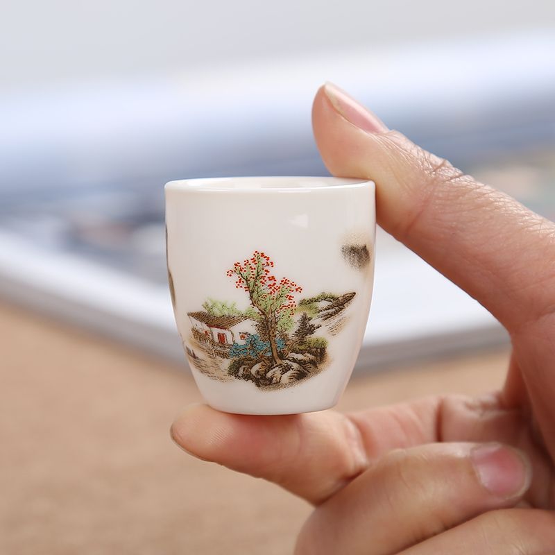 陶瓷酒具9件套裝家用分酒器白酒杯日式仿古烈酒一口杯酒壺小酒盅 3