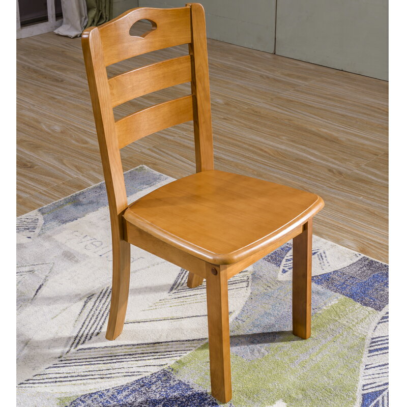 全實木餐椅橡木家用餐桌椅簡約靠背椅休閑中式椅凳子實木椅子