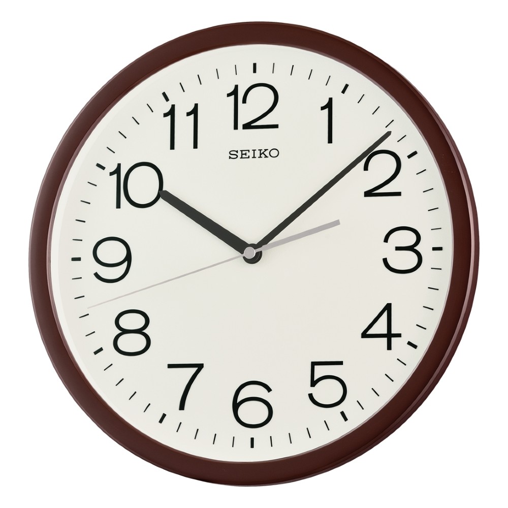 seiko SK037 精工鐘 (QXA847B) 北歐風時尚簡約掛鐘 棕 31.1cm｜樂天全館特惠中★指定刷卡回饋10%