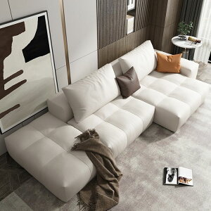 意式科技布藝沙發小戶型雙人三人簡易現代客廳公寓租房輕奢組合