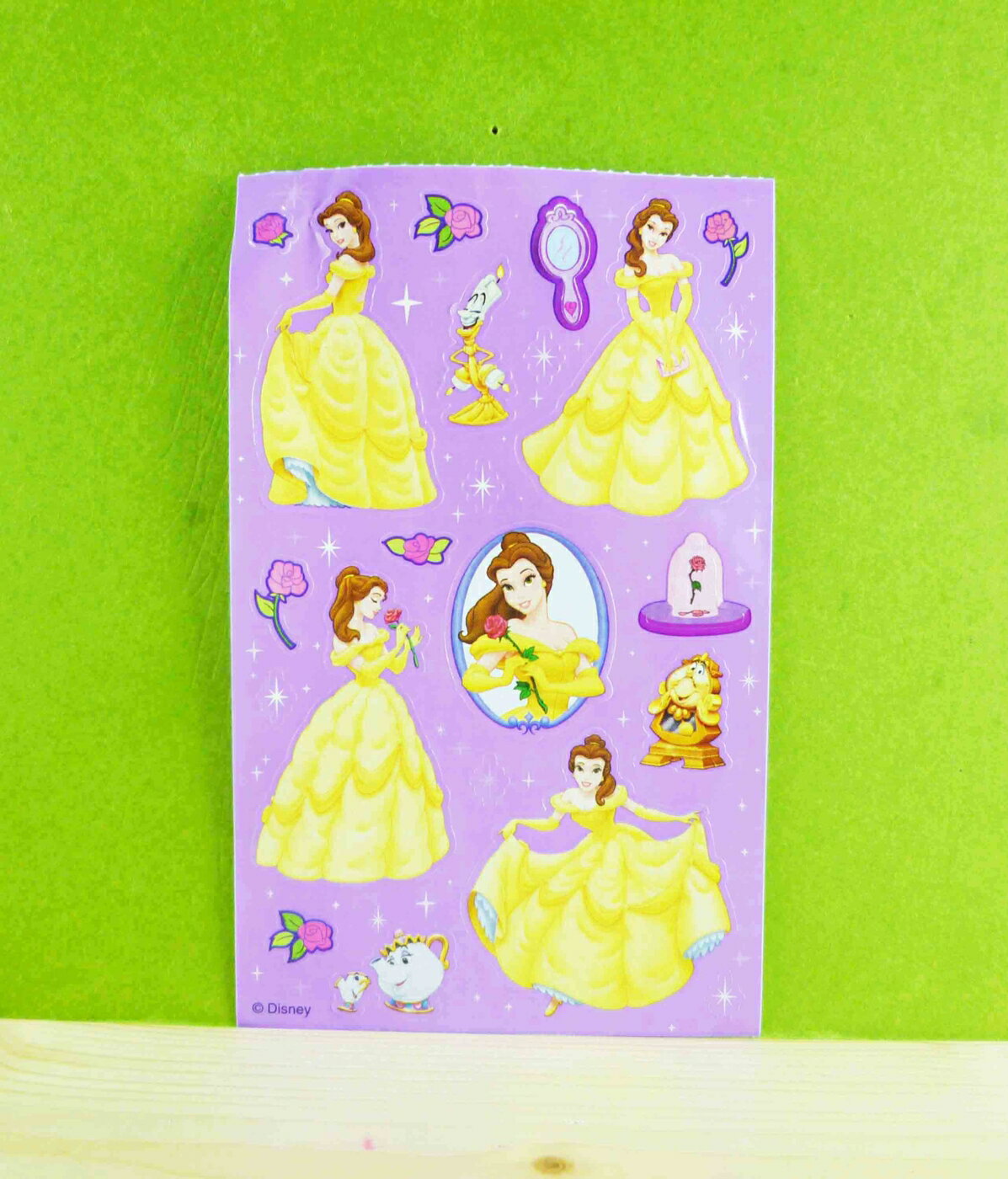 【震撼精品百貨】公主 系列Princess 貼紙-貝兒(紫) 震撼日式精品百貨