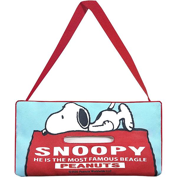 真愛日本 史努比 SNOOPY 紅屋 兩用 掛放面紙盒 面紙盒 面紙套 收納面紙套 車用面紙套