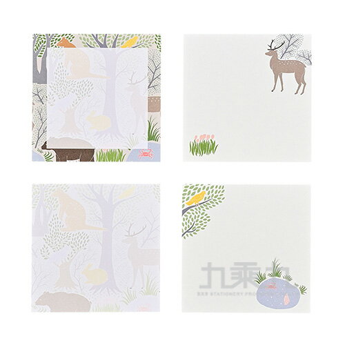 EL Commun Resfeber 繽紛旅行便利貼-森林【九乘九購物網】