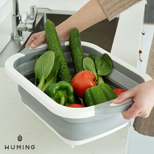 可摺疊！秒收蔬果籃 瀝水槽 洗菜 水果 蔬菜 清洗 濾水 果盤 廚房 收納 洗碗籃 果盆 『無名』 P04128