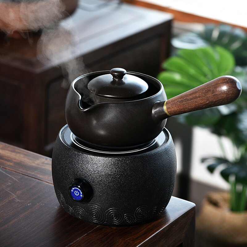 電陶爐健康養生煮茶器茶具陶瓷套裝中式復古陶壺養生茶茶壺煮茶碗