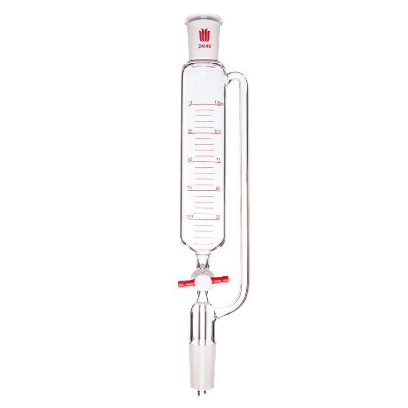 《SYNTHWARE》直筒型等壓分液漏斗 Funnel, Separatory, Addition, PTFE Stopcock