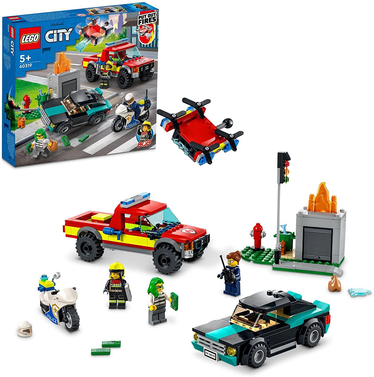 [Lego 樂高] 城市出動! 消防救援隊& 警察60319
