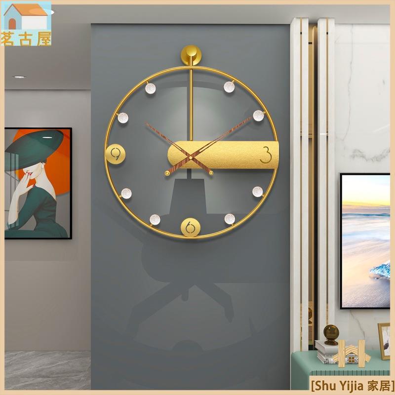 現代簡約鐘錶 時鐘 家用客廳裝飾時鐘西班牙鐵藝時尚創意掛鐘