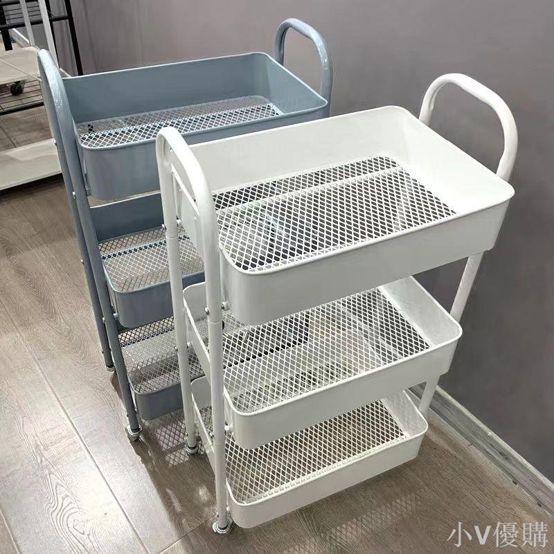 小推車置物架落地廚房浴室移動零食衛生間多層臥室床頭收納儲物架