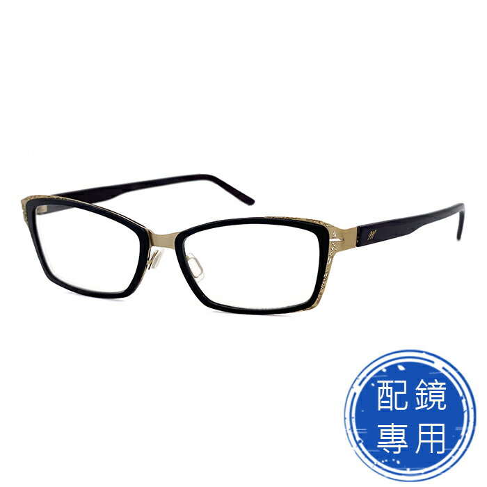 光學眼鏡 知名眼鏡行 (回饋價) - 雕花金框系列 薄鋼/TR複合材質 15183高品質光學鏡框 (複合材質/全框)