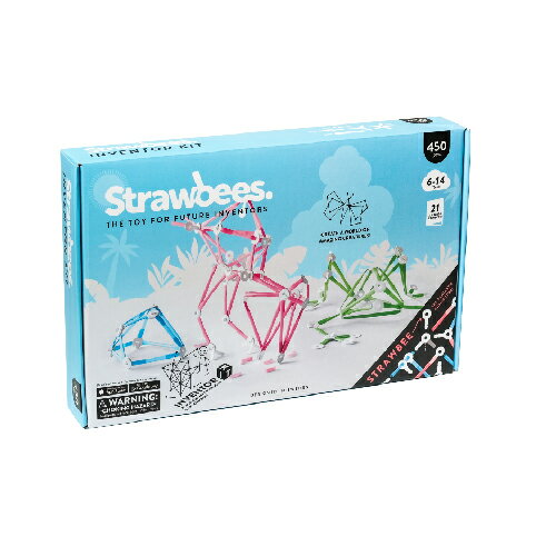 Strawbees 多樣巧拼創意吸管 - 發明家組合 450入裝 教育 創意 兒童 玩具 創作
