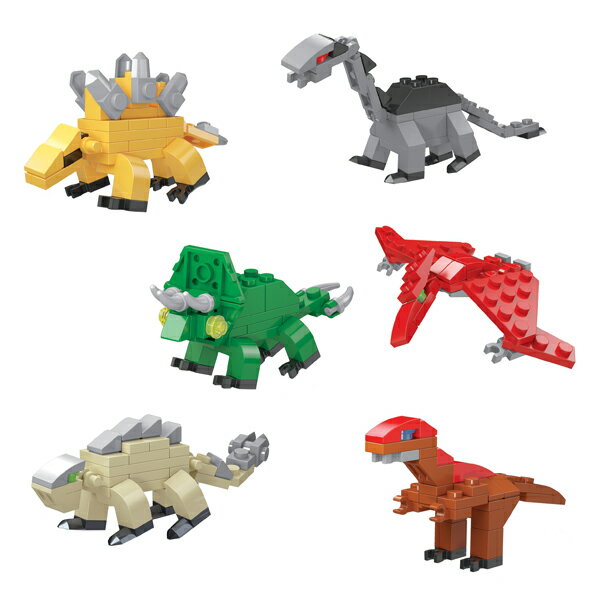 百變恐龍積木 骨感恐龍扭蛋積 立體動物益智組合玩具扭蛋積木 親子同樂桌上小物 贈品禮品