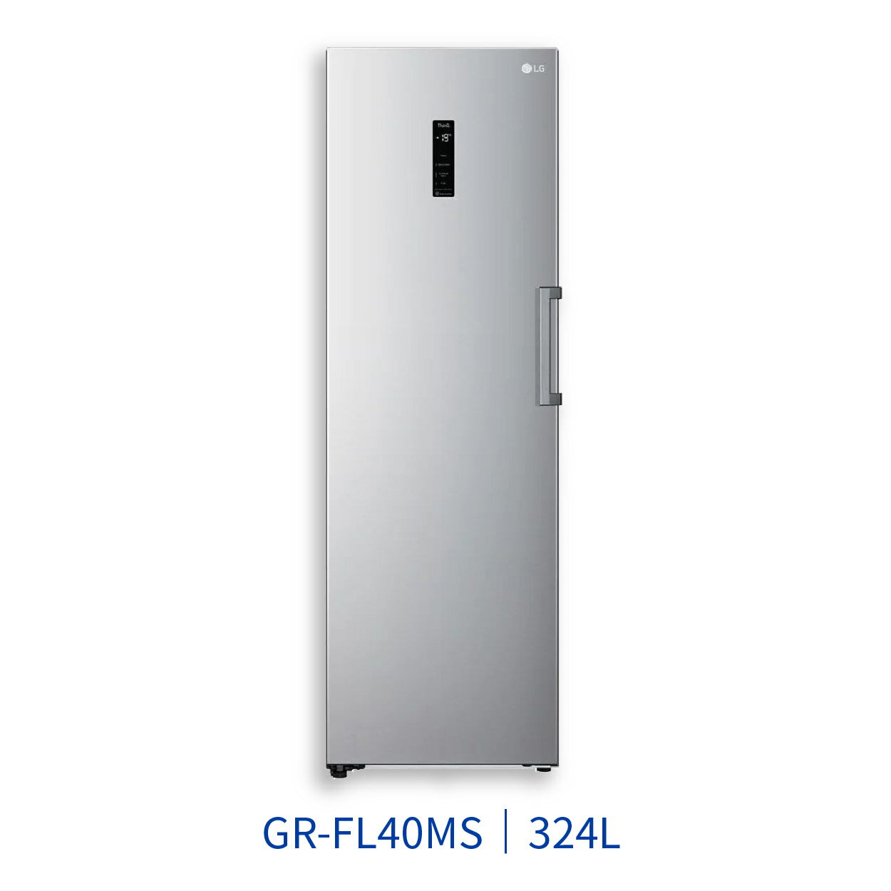 【點數10%回饋】GR-FL40MS WiFi變頻直立式冷凍櫃 精緻銀 324L