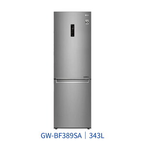 【點數10%回饋】LG GW-BF389SA 直驅變頻上下門冰箱 350L 59.5cm窄版