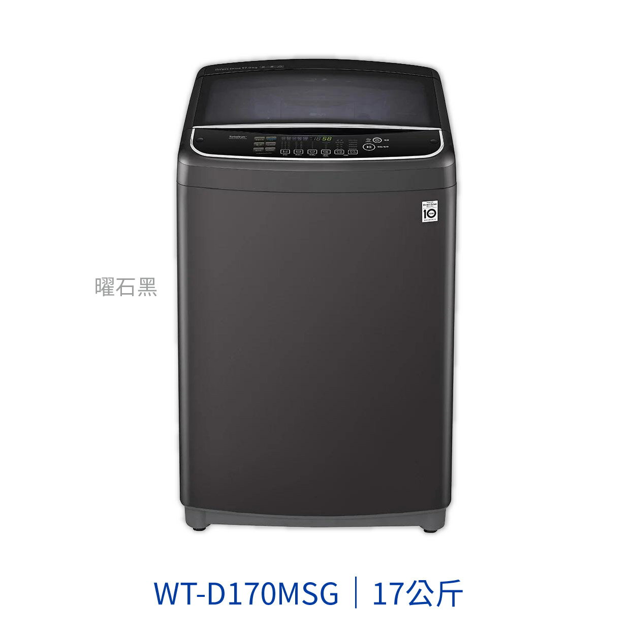 【點數10%回饋】WT-D170MSG LG 17kg 第3代DD直立式變頻洗衣機 曜石黑