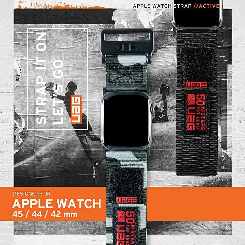 UAG Apple watch 38 40 42 44 45 41 mm 不鏽鋼 扣環 時尚 尼龍 腕帶 錶帶 1